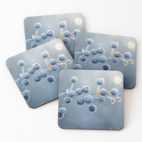 Item preview, Macrophotography Frost Covered Berries designed and sold by DigiCre8.