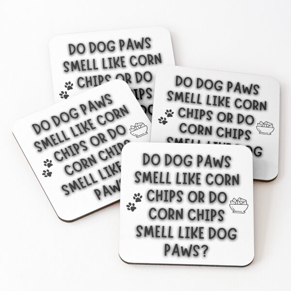 Item preview, Dog Paws vs. Corn Chips - Funny Pet Lover Design designed and sold by Fredster1966.