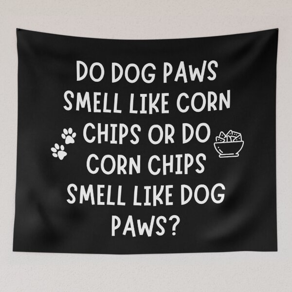 Item preview, Dog Paws vs. Corn Chips - Funny Pet Lover Design designed and sold by Fredster1966.
