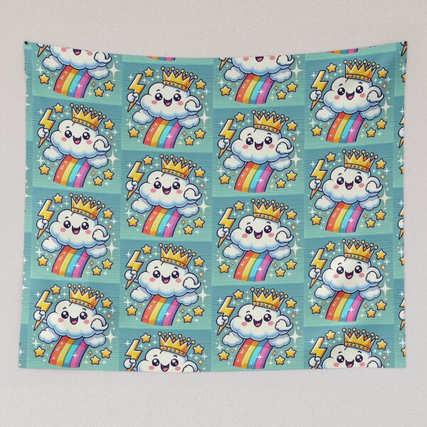 Item preview, Queen Zappy Happy Rainbow Cloud designed and sold by WyckedLynn.