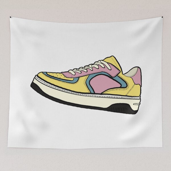 Item preview, Vintage colored sneaker illustration designed and sold by Sneakerlike.