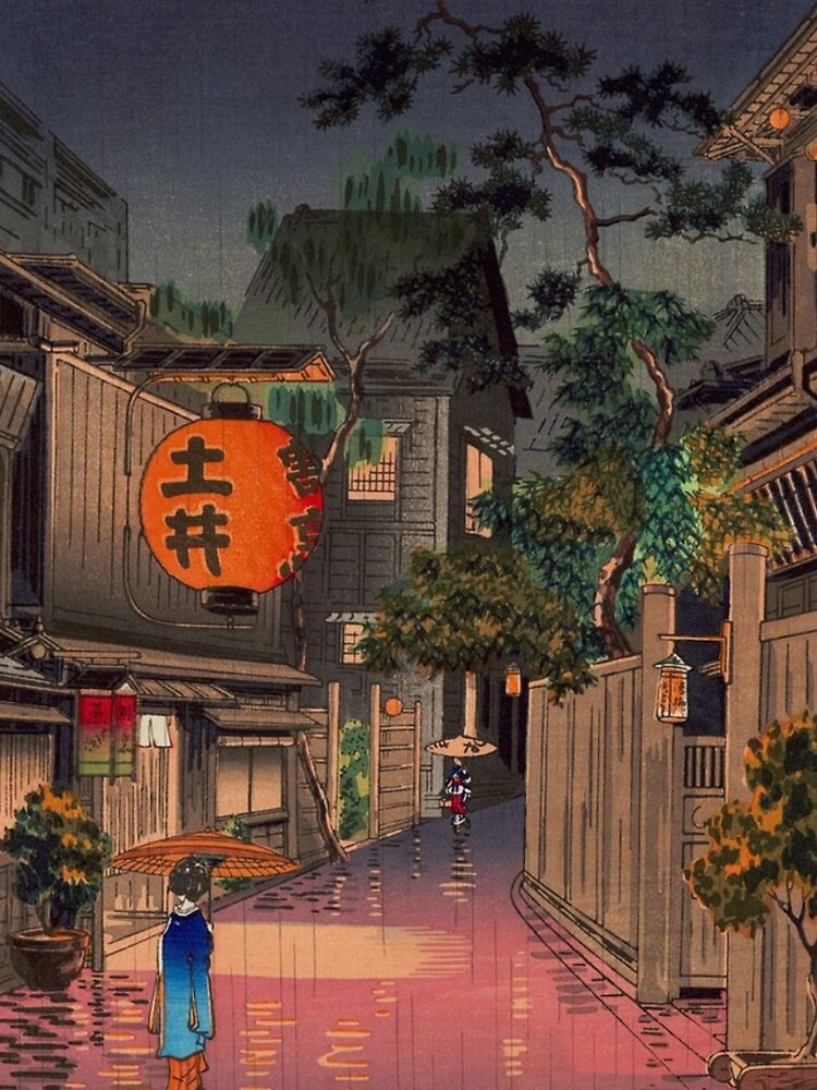Night Street Rain by Martstore