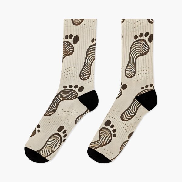 Item preview, Footprint Pattern Art designed and sold by CitrineLinker.