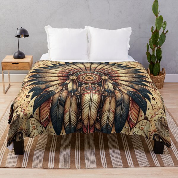 Item preview, Native American Indian Headdress and Feathers (no face) designed and sold by nikkolaus.