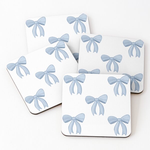 Item preview, Blue coquette bows pattern designed and sold by Etkennedy.