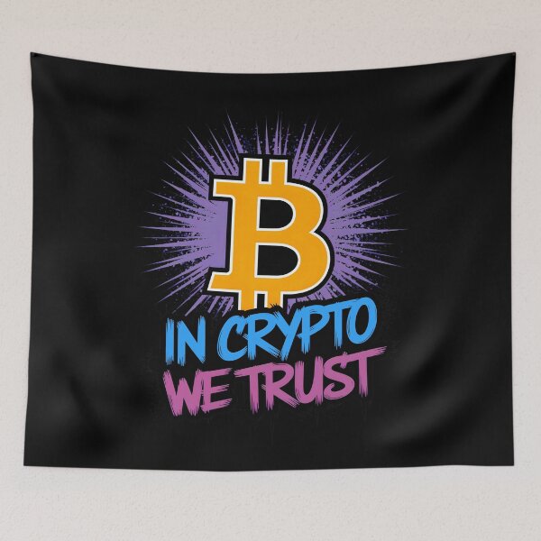 Item preview, In Crypto We Trust Funny Quote designed and sold by TheArtOfPat.