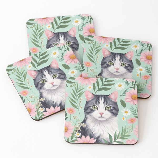 Item preview, Intricate Botanical Cat designed and sold by RebelPaintBrush.