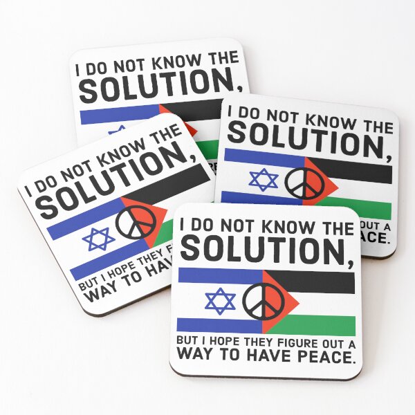 Item preview, I don’t know the solution but I hope for peace.  designed and sold by Rachel the Artist .