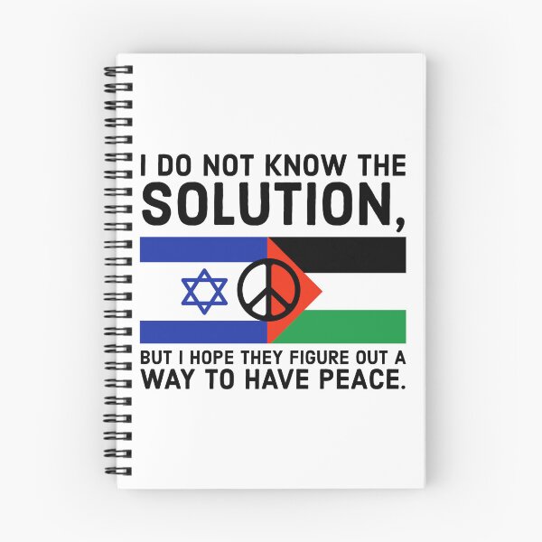 Item preview, I don’t know the solution but I hope for peace.  designed and sold by Rachel the Artist .