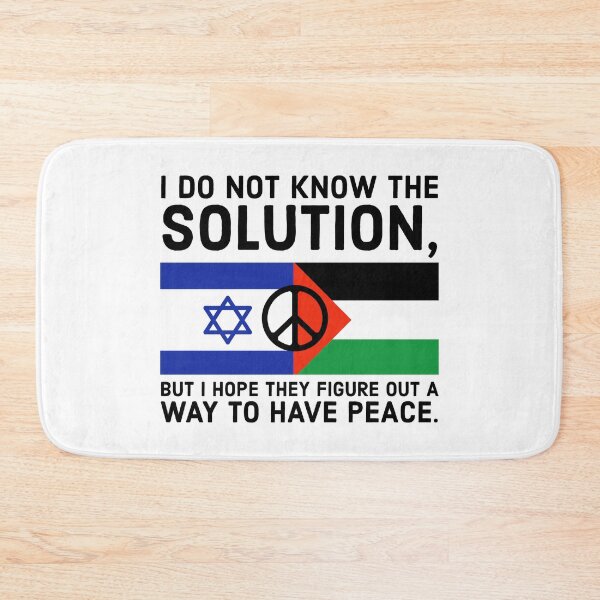 Item preview, I don’t know the solution but I hope for peace.  designed and sold by Rachel the Artist .