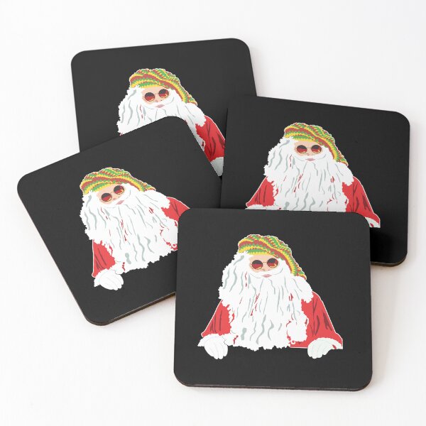 Item preview, Santa Hippie with Rasta Hat designed and sold by LiaIsabellaArt.