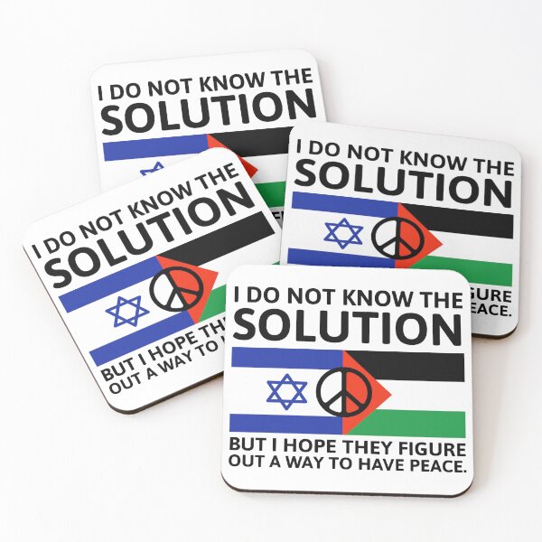 Item preview, I don’t know the solution but I hope for peace.  designed and sold by Rachel the Artist .