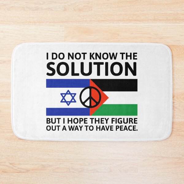 Item preview, I don’t know the solution but I hope for peace.  designed and sold by Rachel the Artist .