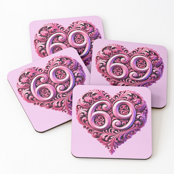 Item preview, Funny Valentine’s Day Heart 69 Romantic and Playful designed and sold by Victor Shadehorn.