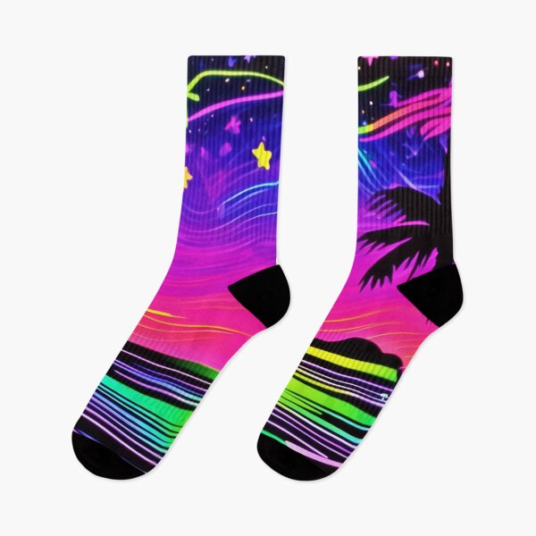 Item preview, Neon Night Beachscape designed and sold by Health And Fitness Posts e-Store.