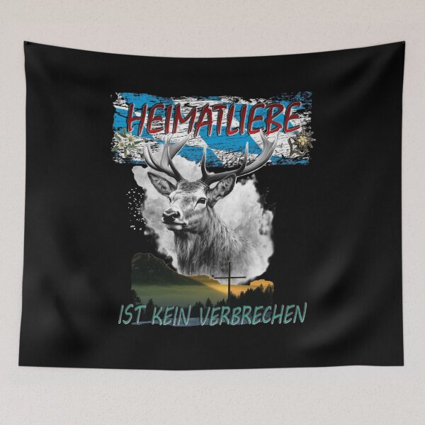 Item preview, HEIMATLIEBE IST KEIN VERBRECHEN...STAND UP FOR BAVARIA designed and sold by MK-GRAPHICS2020.