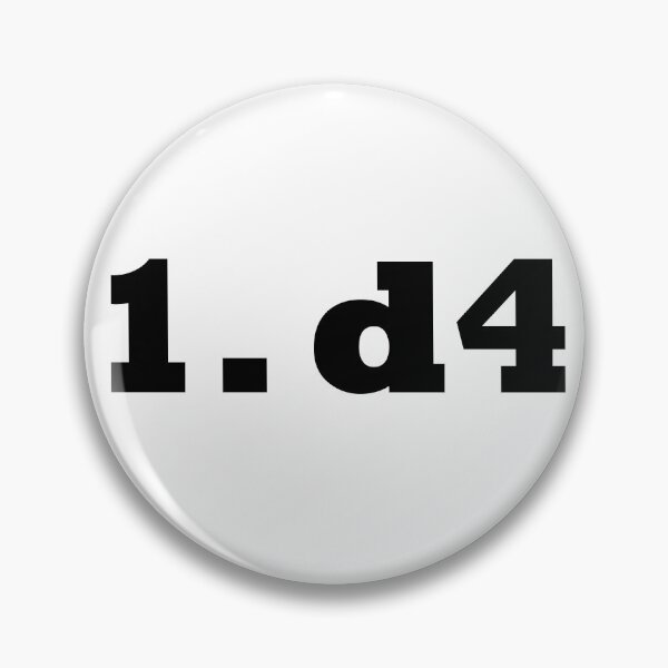 Item preview, 1. d4 Chess Move Opening chess player pro designed and sold by The2Art.