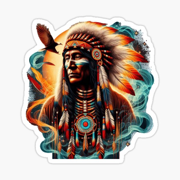 Item preview, Native American Indian Chief Visits the Spirit Realm designed and sold by nikkolaus.