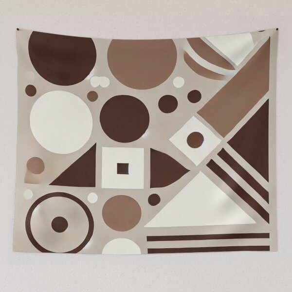Item preview, Geometric Brown Based Artwork designed and sold by Dream Bloom Gallery.