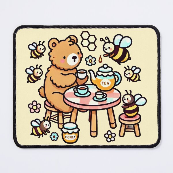 Item preview, Bear and Bees Tea Party designed and sold by ChrisButler.