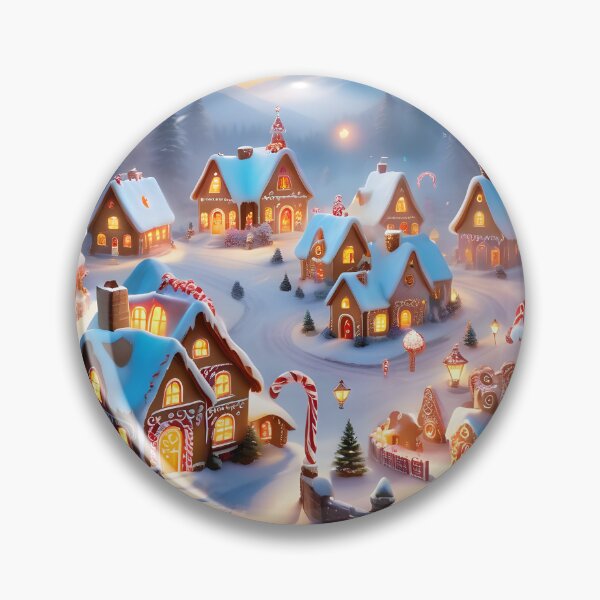 Item preview, Santa's Gingerbread Village, North Pole designed and sold by ACuriousshoppe.