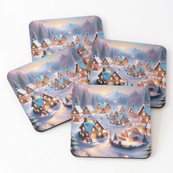 Item preview, Santa's Gingerbread Village, North Pole designed and sold by ACuriousshoppe.