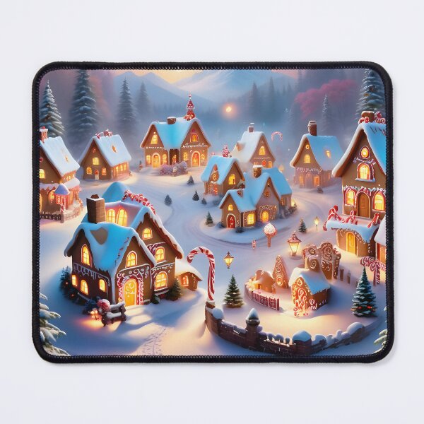 Item preview, Santa's Gingerbread Village, North Pole designed and sold by ACuriousshoppe.