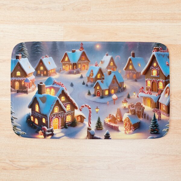 Item preview, Santa's Gingerbread Village, North Pole designed and sold by ACuriousshoppe.