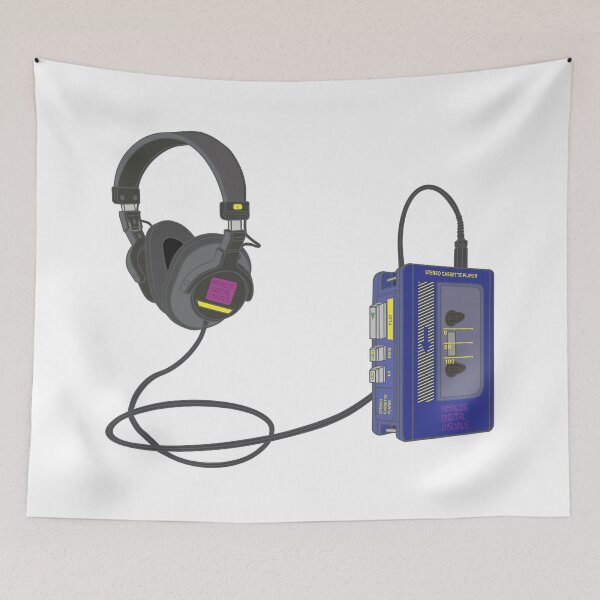 Item preview, Analog Music Vibes – Walkman Design (Ultramarine Blue Colorway) Analog / Music designed and sold by analogdigitalvz.