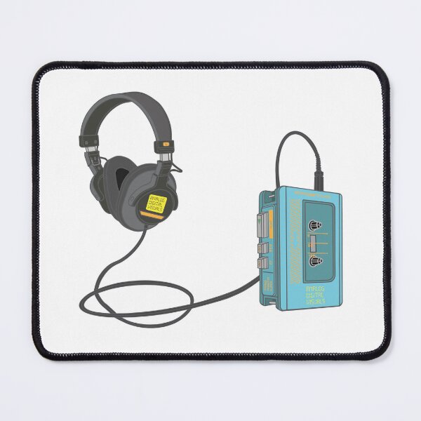 Item preview, Analog Music Vibes – Walkman Design (Aquamarine Blue Colorway) Analog / Music designed and sold by analogdigitalvz.