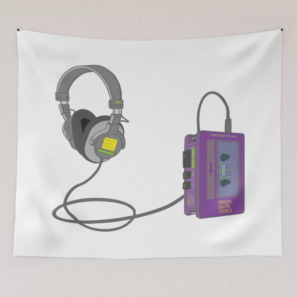 Item preview, Analog Music Vibes – Walkman Design (Cadmium Violet Colorway) Analog / Music designed and sold by analogdigitalvz.