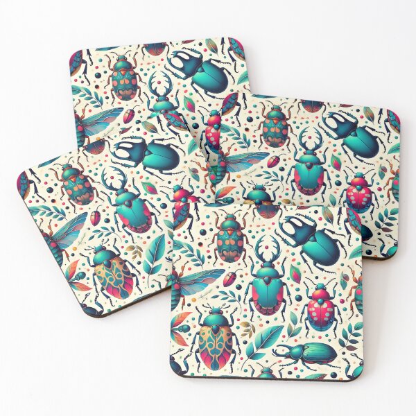 Item preview, Vibrant Beetle Pattern designed and sold by Porosenok.