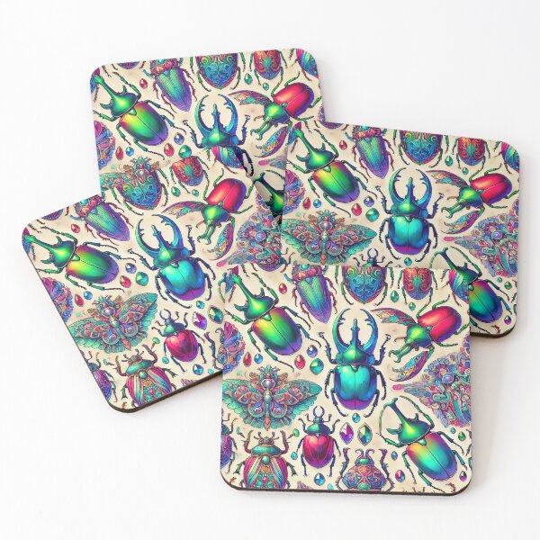 Item preview, Vibrant Beetle Pattern designed and sold by Porosenok.