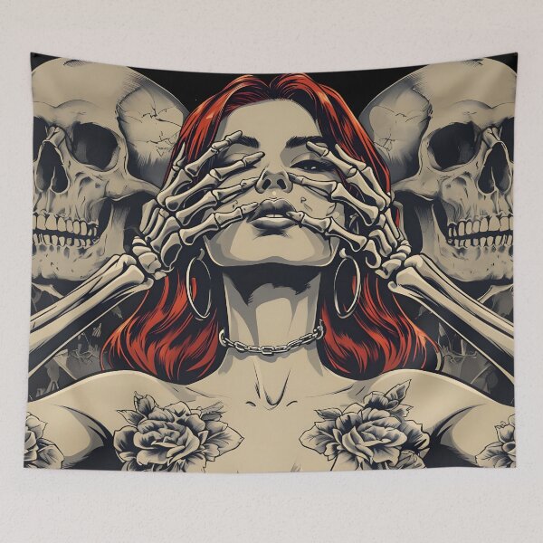 Item preview, Girl with skulls design  designed and sold by EccentricsByE.