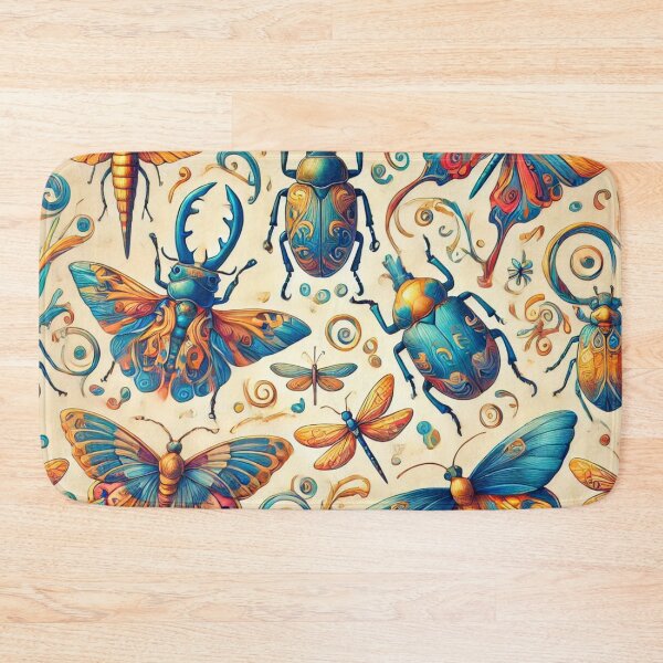 Item preview, Vibrant Insect Pattern designed and sold by Porosenok.