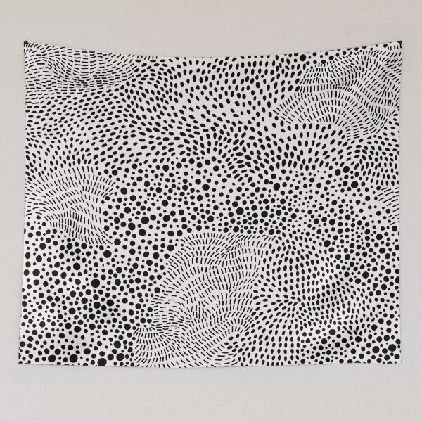 Item preview, Black and White Swirling Dot Pattern designed and sold by BONBcreative.