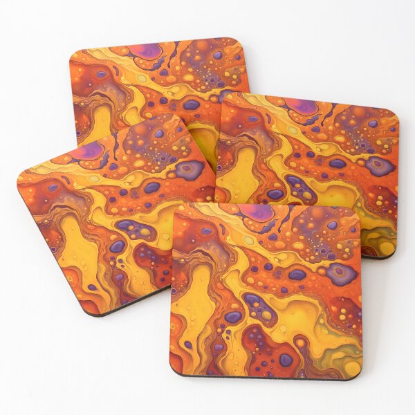 Item preview, Fiery Fusion: Bold Abstract Fluid Art Design designed and sold by AussieMuma.