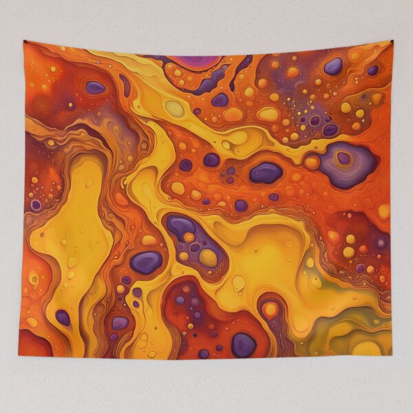 Item preview, Fiery Fusion: Bold Abstract Fluid Art Design designed and sold by AussieMuma.
