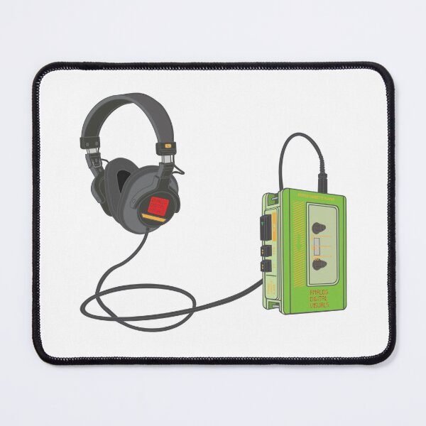 Item preview, Vintage Cassette Player Aesthetic (Yellow-Green Colorway) Analog / Music designed and sold by analogdigitalvz.