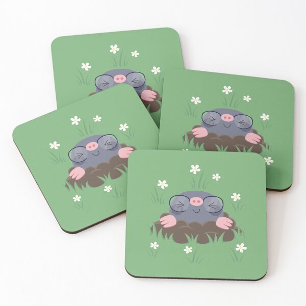 Item preview, Cute little moles designed and sold by Petits Pixels.