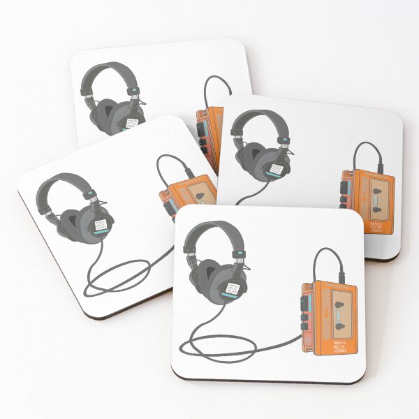 Item preview, Vintage Cassette Player Aesthetic (Princeton Orange Colorway) Analog / Music designed and sold by analogdigitalvz.