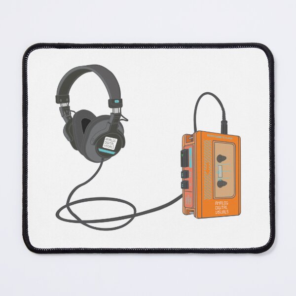 Item preview, Vintage Cassette Player Aesthetic (Princeton Orange Colorway) Analog / Music designed and sold by analogdigitalvz.