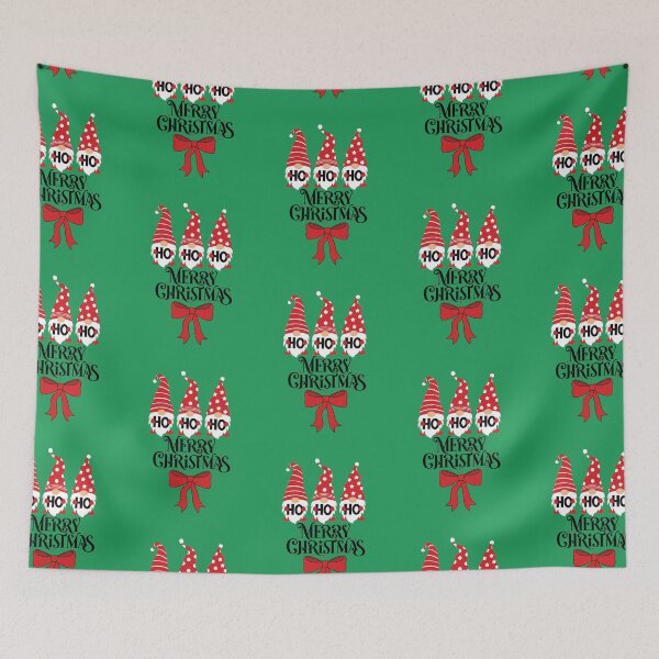 Item preview, Cute Gnome HO HO HO Merry Christmas design Stickers and t shirts, and more designed and sold by CRandRRstickers.
