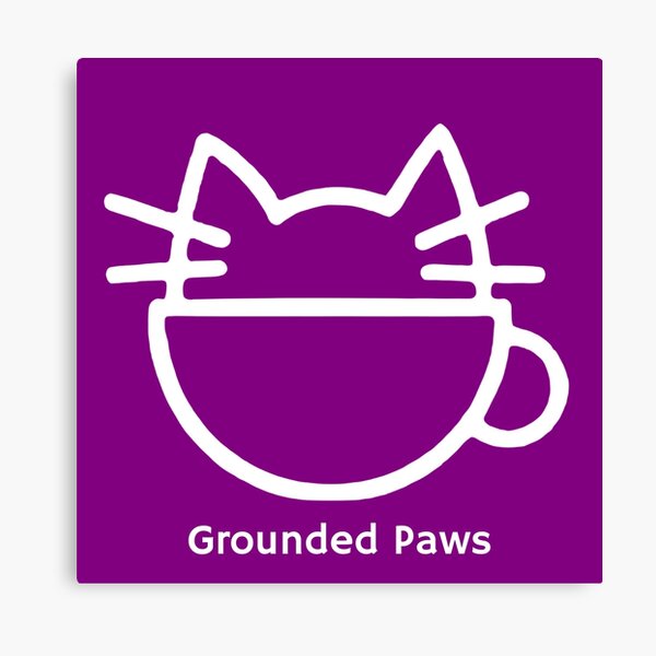 Grounded Paws Cat Cafe - Wave the flag. Canvas Print