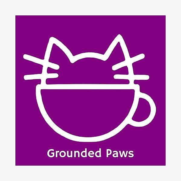 Item preview, Grounded Paws Cat Cafe - Wave the flag. designed and sold by GroundedPaws.