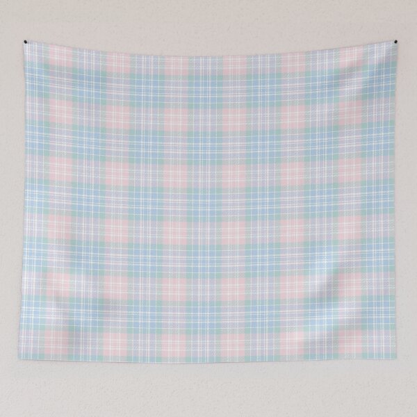 Artikelvorschau, Klassischer hellblauer und rosa Tartan 1214 – Zeitlose Eleganz entworfen und verkauft von Hanna Ryan.