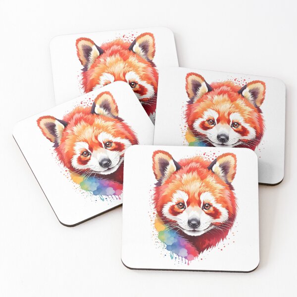 Item preview, Rainbow Red Panda in Colorful water color designed and sold by Lost-Mountain.