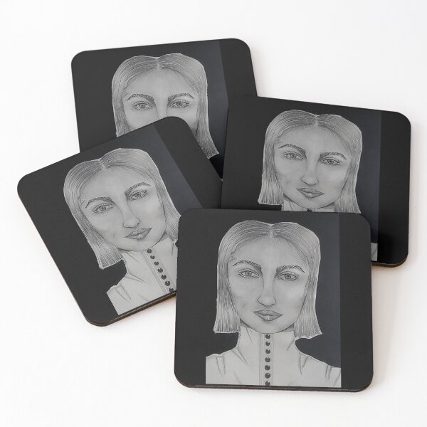 Item preview, Pencil Series Woman 2 Black Background designed and sold by QreativeDesign.