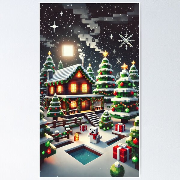 Item preview, Pixel Christmas Wonderland designed and sold by LyssasMindArt.