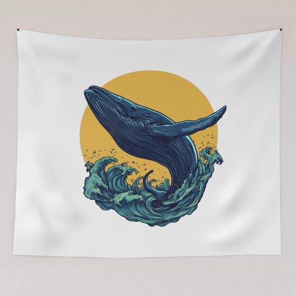 Item preview, Majestic Whale Breach - Sunset Ocean Adventure designed and sold by SakkharinT-Cad.